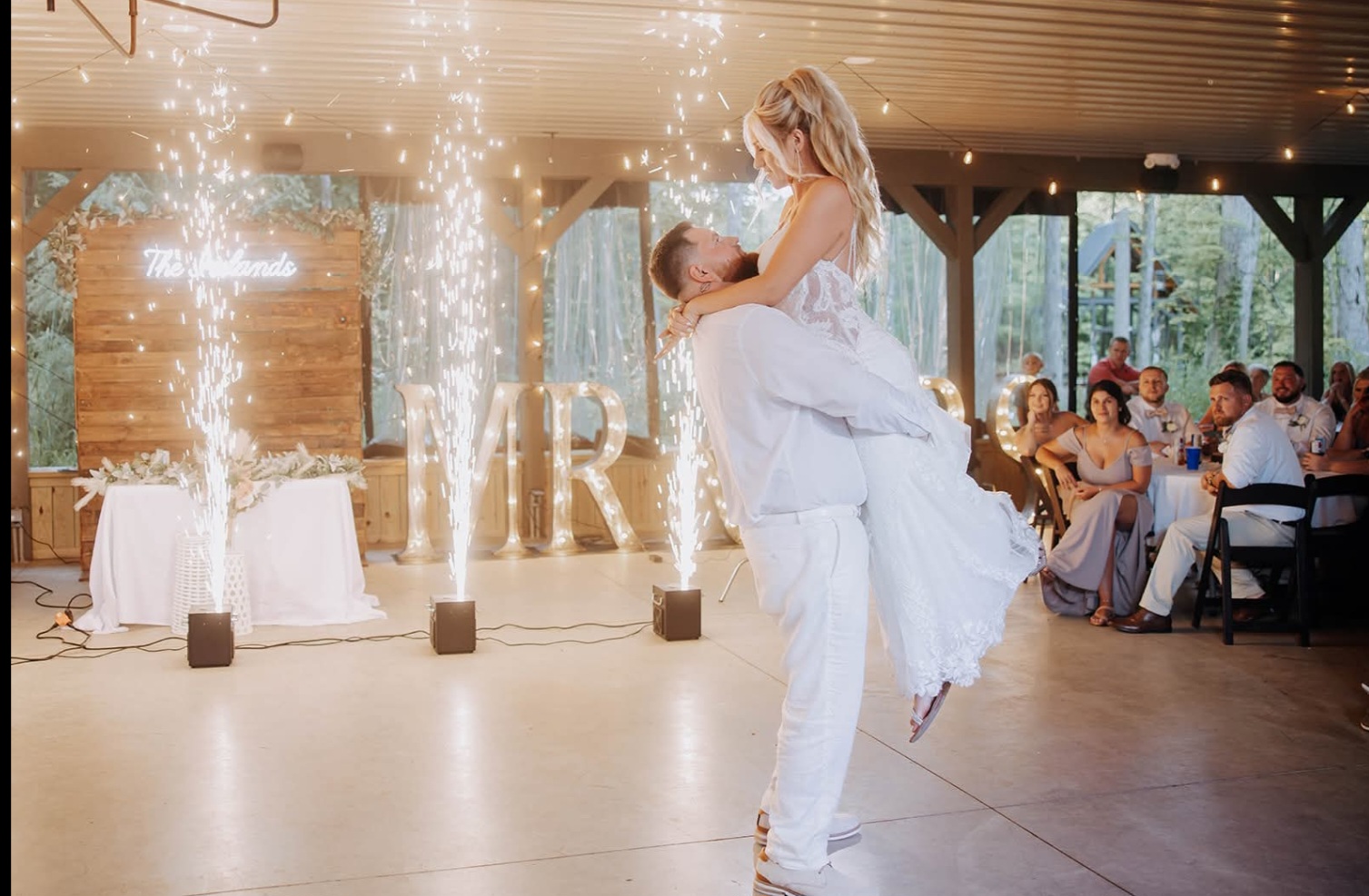A real DanceFam couple sharing their first dance